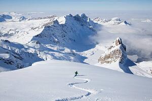 Photography Off-piste skier in powder snow, Geir Pettersen