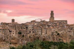 Photography Stone houses of Pitigliano at sunrise,, Roberto Moiola / Sysaworld