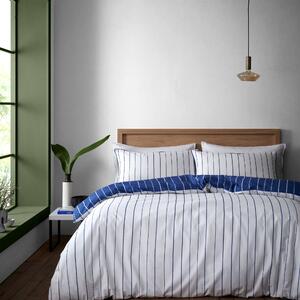 Content By Conran Hastings Stripe Bedding Set White