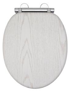 Aqualona Wooden Toilet Seat - White Oak Effect