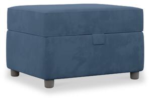 Pippa Upholstered Velvet Fabric Footstool | Storage Pouffe | Roseland