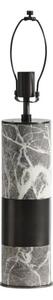 Aura Table Lamp Base, Marble & Burnished Nickel, Light - Andrew Martin