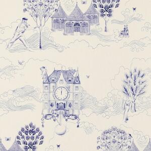 The Chateau by Angel Strawbridge Toile Fabric Bleu