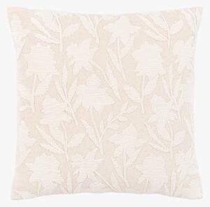 Thalia Floral Cushion in Taupe