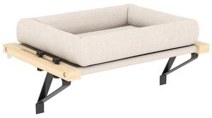 PawHut Cat Radiator Bed, Adjustable Hanging Cat Hammock with Removable and Washable Cushion for Indoor Cats, Cream White