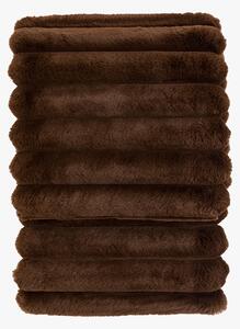 Wrap-up Fur Throw in Chocolate