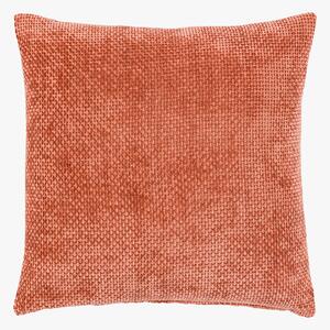 Lana Basketweave Cushion in Rust, Set of 2