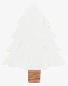 Marble Christmas Tree Serving Platter