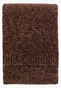 Verity Chunky Chenille Throw in Chocolate