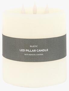 Homespun LED 3 Wick Candle in Ivory