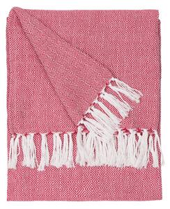 Furn Dessa Woven Outdoor Throw 130cm x 180cm Fuchsia