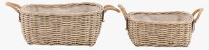 Vienna Oval Basket in Natural, Set of 2