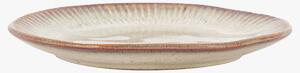 Farmhouse Ridged Side Plate in Stone, Set of 4