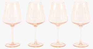Lustre Wine Glass in Amber, Set of 4