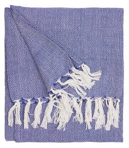 Furn Dessa Woven Outdoor Throw 130cm x 180cm Cobalt