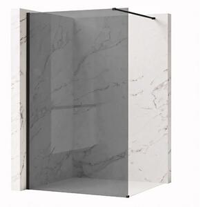 Shower screen Rea Flexi Grey / Black 80