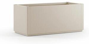 Plant pot Starwax White Rectangular 80 cm