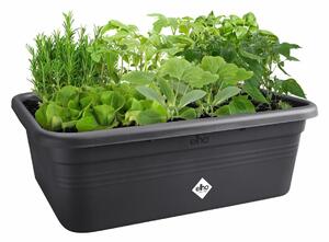 Plant pot Elho 7,4 x 76 x 26,8 cm Black Plastic Squared