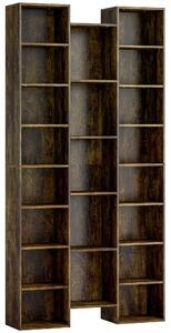 HOMCOM 21-Compartment Bookshelf - Brown