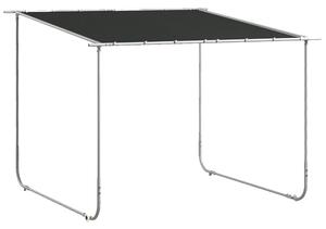 Outsunny 3 x 3(m) Mobile Pergola Kit, Portable Garden Gazebo with Wheels, Sandbags, Steel Frame, UV-Resistant