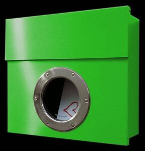Absolut/ Radius Letterman I designer letterbox, green