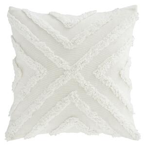 Pineapple Elephant Diamond Tufted Cotton 43cm x 43cm Filled Cushion Chalk White