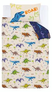 Catherine Lansfield Prehistoric Dinosaurs Childrens Bedding Natural