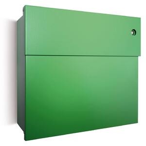 Absolut/ Radius Letterman IV letterbox, red doorbell, green