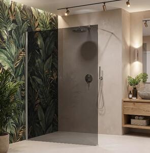 Shower screen Rea Flexi Grey / Chrome 130