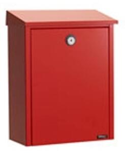 Juliana Simple letterbox made of steel, red