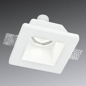 Eco-Light Paintable recessed light Ghost made of plaster