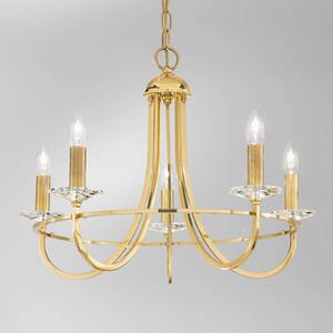 KOLARZ Imperial chandelier, five-bulb
