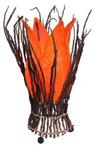 Woru Floral table lamp Stella, orange