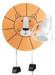 Waldi-Leuchten GmbH Lion wall spotlight in yellow with one spot