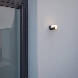 LUTEC Cyra LED outdoor wall light, 1-bulb matt black