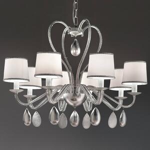 Masiero Eight-bulb Anouk chandelier silver
