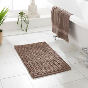100% Recycled Pebble Bath Mat Taupe (Brown)