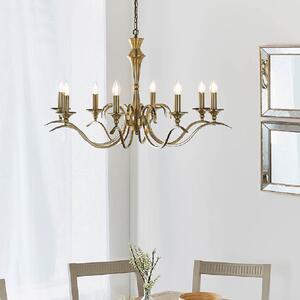 Killeen 8 Light Metal Semi-Flush Pendant Ceiling Light In Brass