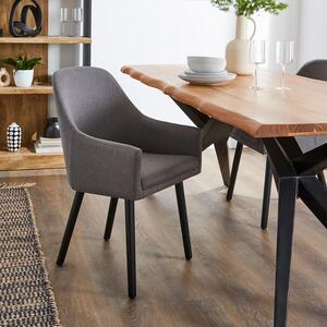 Eddie Carver Dining Chair, Luna Fabric