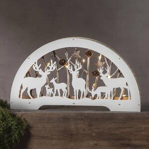 STAR TRADING Fauna LED candle arch, white
