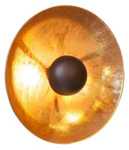 By Rydéns Captain wall light, black, gold