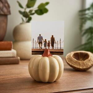 Sand Pumpkin Photo Holder