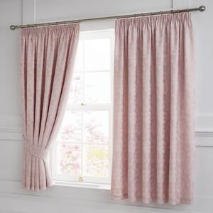 Serene Blossom Pencil Pleat Curtains