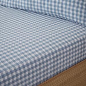 Portloe Gingham Woven Cotton Fitted Sheet