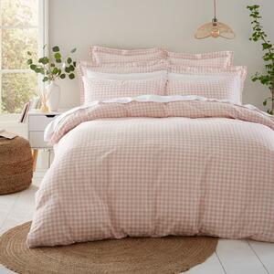 Portloe Woven Gingham Duvet Cover & Pillowcase Set