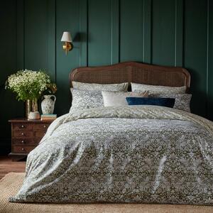 William Morris Strawberry Thief 100% Cotton Duvet Cover and Pillowcase Set