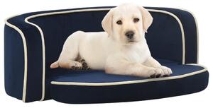 Foldable Dog Sofa Blue 73x67x26 cm Plush Washable Cushion