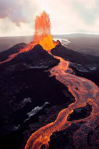 Art Photography Kilauea Volcano Erupting, Jim Sugar, (26.7 x 40 cm)