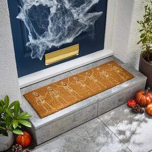 Skeleton Coir Outdoor Step Doormat Natural