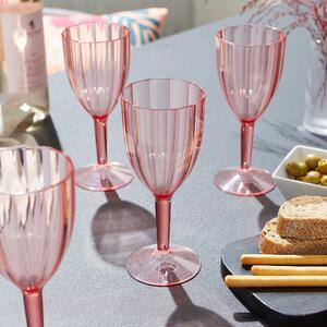 Pretty Pink Wine Glass Pink